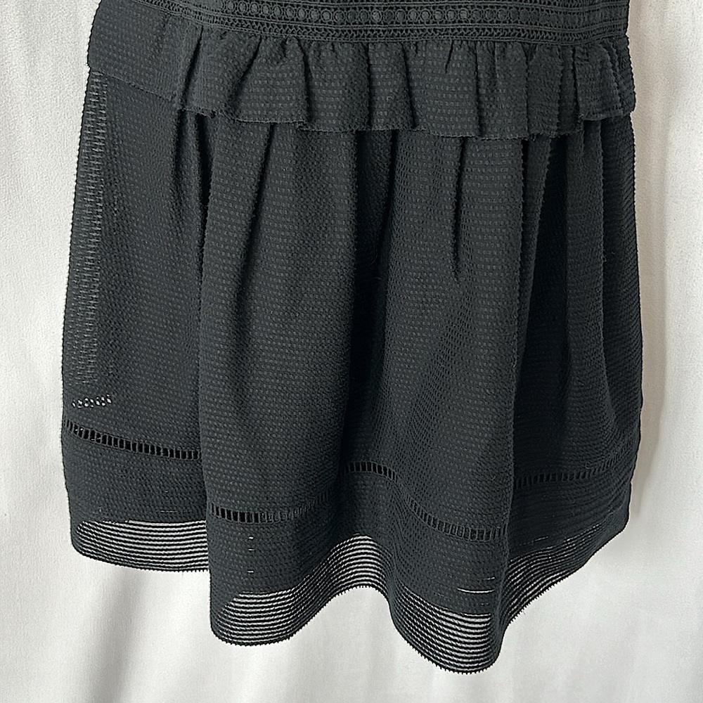 Burberry Brit Authenticated Black Embroidery Cotton Sleeveless Dress *Sz 2* 🌺🌺 - Picture 4 of 7